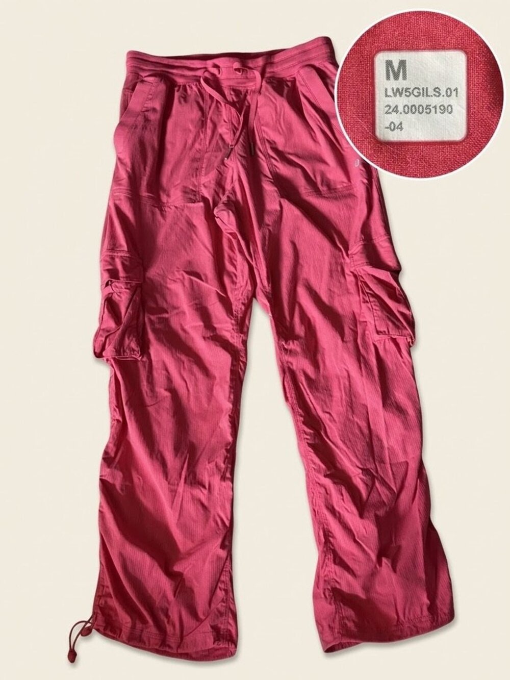 Lululemon Dance Studio Relaxed-Fit Mid-Rise Cargo Pant Glaze Pink Medium LW5GILS